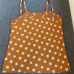 Tank top with floral print